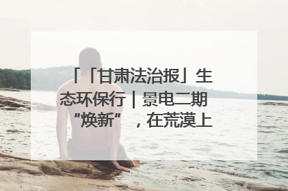 「甘肃法治报」生态环保行｜景电二期“焕新”，在荒漠上筑起一道绿色长城