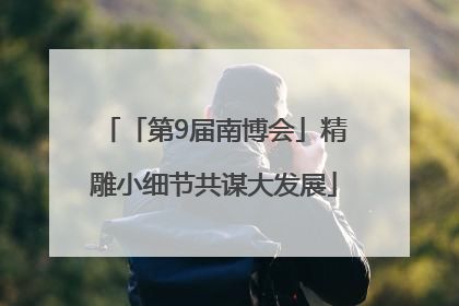 「第9届南博会」精雕小细节共谋大发展