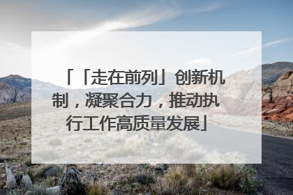 「走在前列」创新机制，凝聚合力，推动执行工作高质量发展