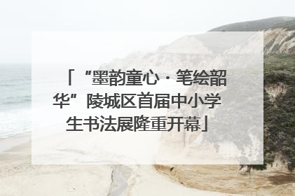 “墨韵童心・笔绘韶华”陵城区首届中小学生书法展隆重开幕