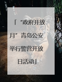 “政府开放月”青岛公安举行警营开放日活动