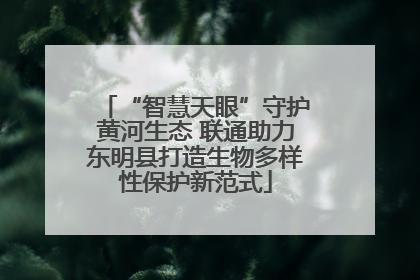 “智慧天眼”守护黄河生态 联通助力东明县打造生物多样性保护新范式