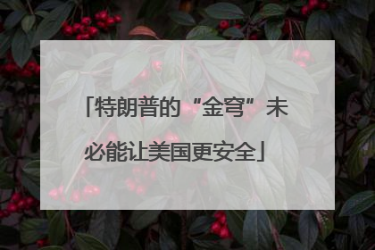 特朗普的“金穹”未必能让美国更安全