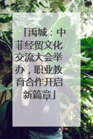 禹城：中菲经贸文化交流大会举办，职业教育合作开启新篇章