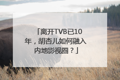 离开TVB已10年，胡杏儿如何融入内地影视圈？