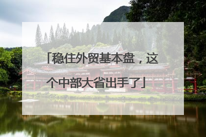 稳住外贸基本盘，这个中部大省出手了