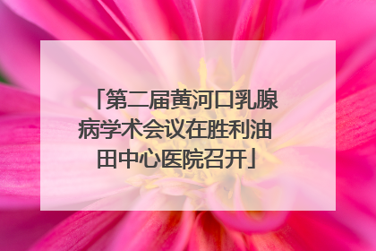 第二届黄河口乳腺病学术会议在胜利油田中心医院召开