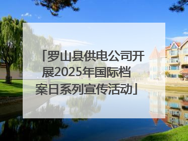 罗山县供电公司开展2025年国际档案日系列宣传活动