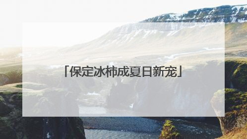 保定冰柿成夏日新宠