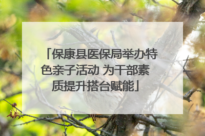 保康县医保局举办特色亲子活动 为干部素质提升搭台赋能