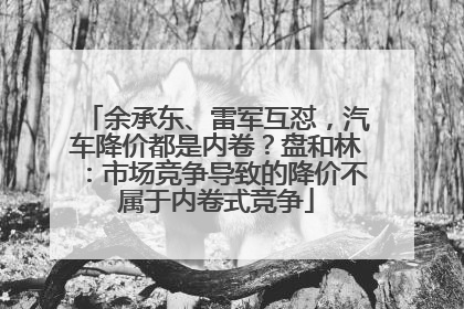 余承东、雷军互怼，汽车降价都是内卷？盘和林：市场竞争导致的降价不属于内卷式竞争
