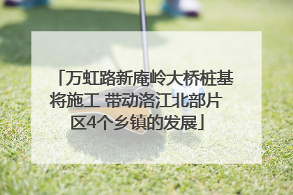 万虹路新庵岭大桥桩基将施工 带动洛江北部片区4个乡镇的发展
