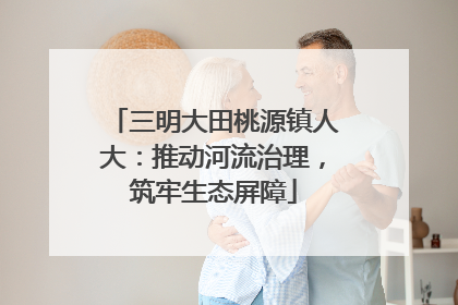 三明大田桃源镇人大：推动河流治理，筑牢生态屏障