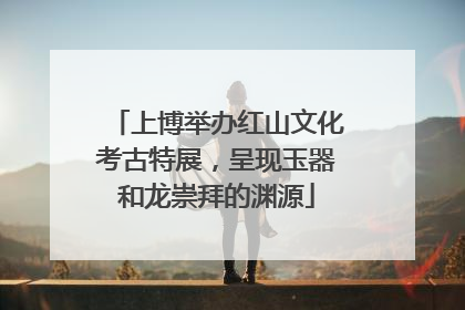 上博举办红山文化考古特展，呈现玉器和龙崇拜的渊源
