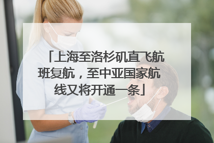 上海至洛杉矶直飞航班复航，至中亚国家航线又将开通一条