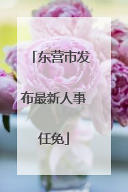 东营市发布最新人事任免