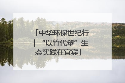 中华环保世纪行｜“以竹代塑”生态实践在宜宾