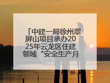 中建一局徐州翠屏山项目承办2025年云龙区住建领域“安全生产月”主题活动暨应急救援演练观摩会
