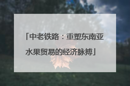 中老铁路:重塑东南亚水果贸易的经济脉搏