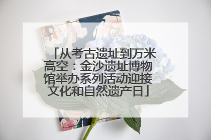 从考古遗址到万米高空：金沙遗址博物馆举办系列活动迎接文化和自然遗产日