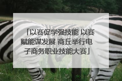 以赛促学强技能 以赛赋能谋发展 商丘举行电子商务职业技能大赛