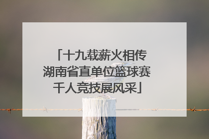 十九载薪火相传 湖南省直单位篮球赛千人竞技展风采