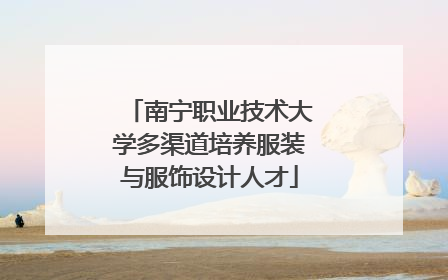 南宁职业技术大学多渠道培养服装与服饰设计人才