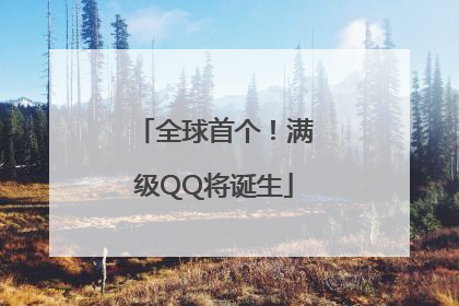全球首个！满级QQ将诞生