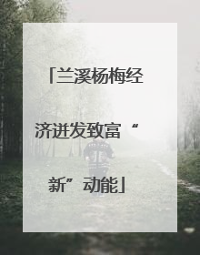 兰溪杨梅经济迸发致富“新”动能