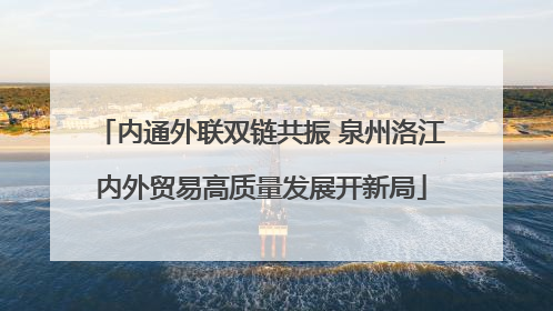 内通外联双链共振 泉州洛江内外贸易高质量发展开新局