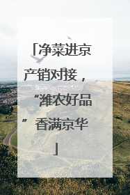 净菜进京产销对接，“潍农好品”香满京华