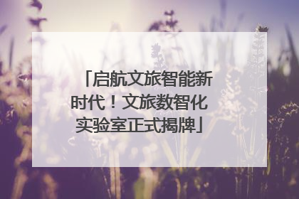启航文旅智能新时代！文旅数智化实验室正式揭牌