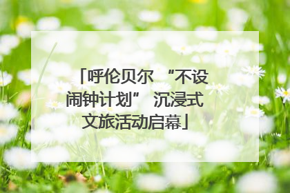 呼伦贝尔 “不设闹钟计划” 沉浸式文旅活动启幕