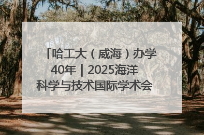 哈工大（威海）办学40年｜2025海洋科学与技术国际学术会议在威海召开