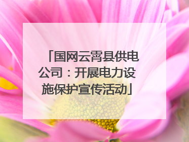国网云霄县供电公司：开展电力设施保护宣传活动