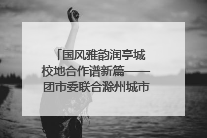 国风雅韵润亭城 校地合作谱新篇——团市委联合滁州城市职业学院助力传统文化“破圈”绽放