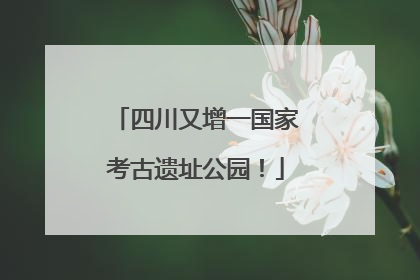 四川又增一国家考古遗址公园！