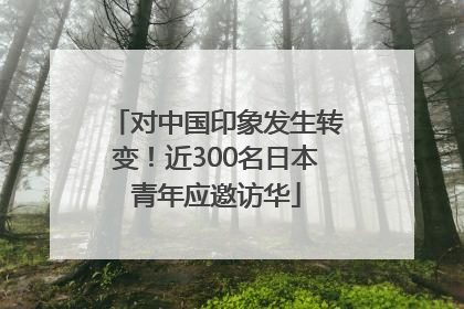 对中国印象发生转变！近300名日本青年应邀访华