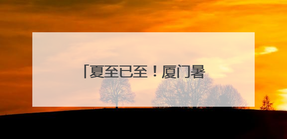 夏至已至！厦门暑气更盛，未来几日最高温将超过35℃