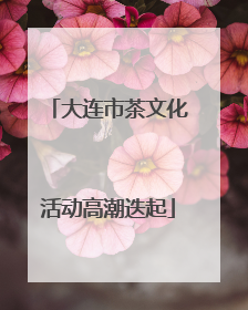 大连市茶文化活动高潮迭起