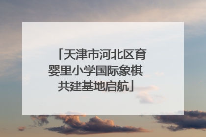 天津市河北区育婴里小学国际象棋共建基地启航