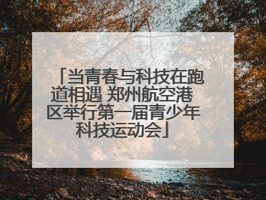当青春与科技在跑道相遇 郑州航空港区举行第一届青少年科技运动会