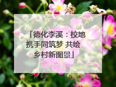 德化李溪：校地携手同筑梦 共绘乡村新图景