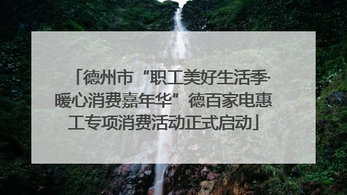 德州市“职工美好生活季·暖心消费嘉年华”德百家电惠工专项消费活动正式启动