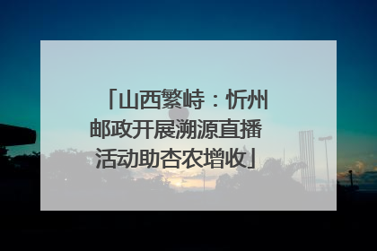 山西繁峙：忻州邮政开展溯源直播活动助杏农增收