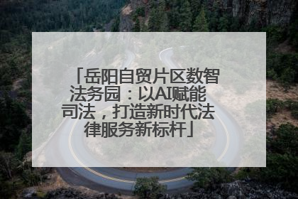 岳阳自贸片区数智法务园：以AI赋能司法，打造新时代法律服务新标杆