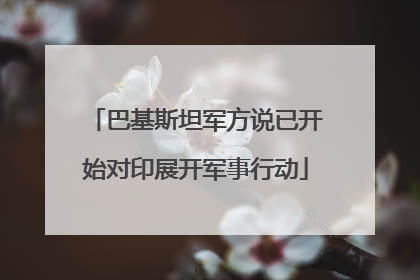 巴基斯坦军方说已开始对印展开军事行动