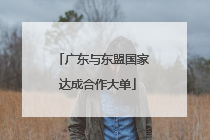 广东与东盟国家达成合作大单