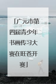 广元市第四届青少年书画传习大赛在旺苍开赛