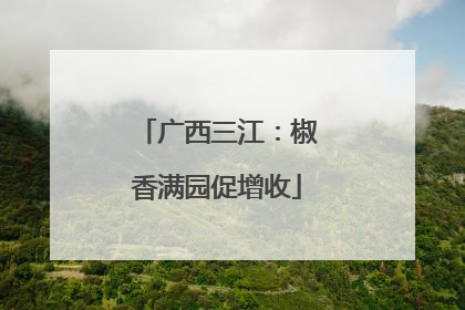 广西三江：椒香满园促增收